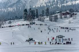 gulmarg covered with snow 